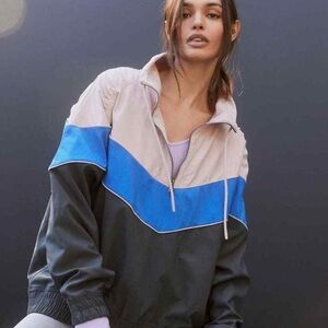 Free People Movement Walk The Line Colorblock Pullover